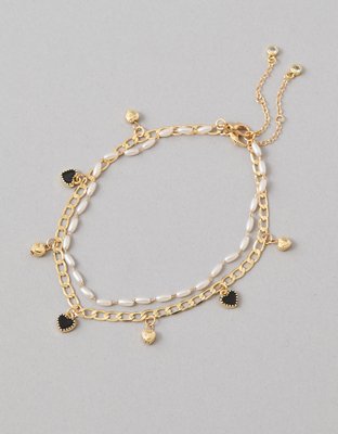 American Eagle AEO Golden Pearl Anklet — фото 2
