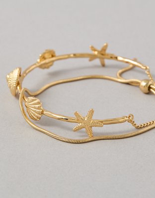 AEO Shell Bangle Bracelet 2-Pack