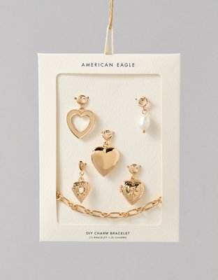 AEO Heart Charm Bracelet Kit 5-Pack