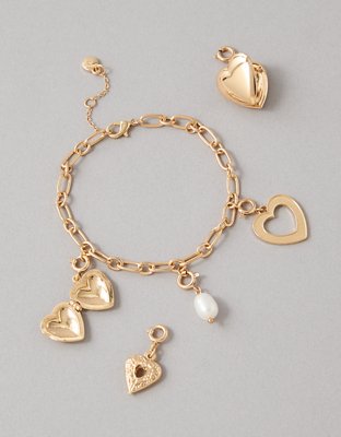 AEO Heart Charm Bracelet Kit 5-Pack