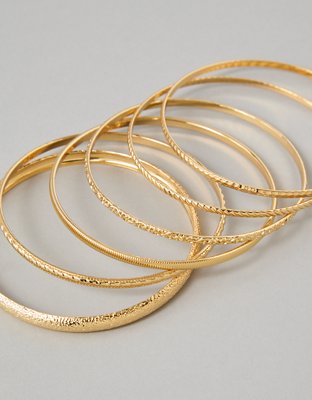 AEO Gold-Tone Bangles 6-Pack