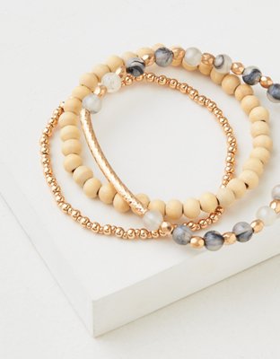 Бельё AEO Metallic Bracelets, 3 шт. — American Eagle — фото 2
