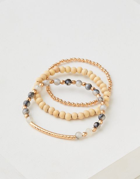 Бельё AEO Metallic Bracelets, 3 шт. — American Eagle
