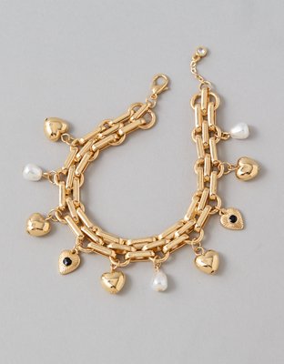 AEO Heart Charm Bracelet