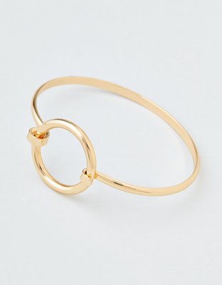 AEO Gold Circle Cuff Bracelet
