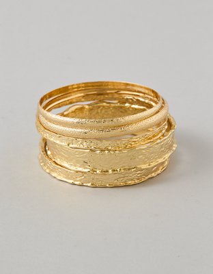 AE Gold Bangles 5-Pack