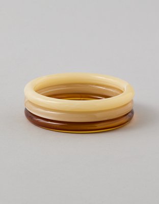 AE Chunky Brown Bangles 3-Pack