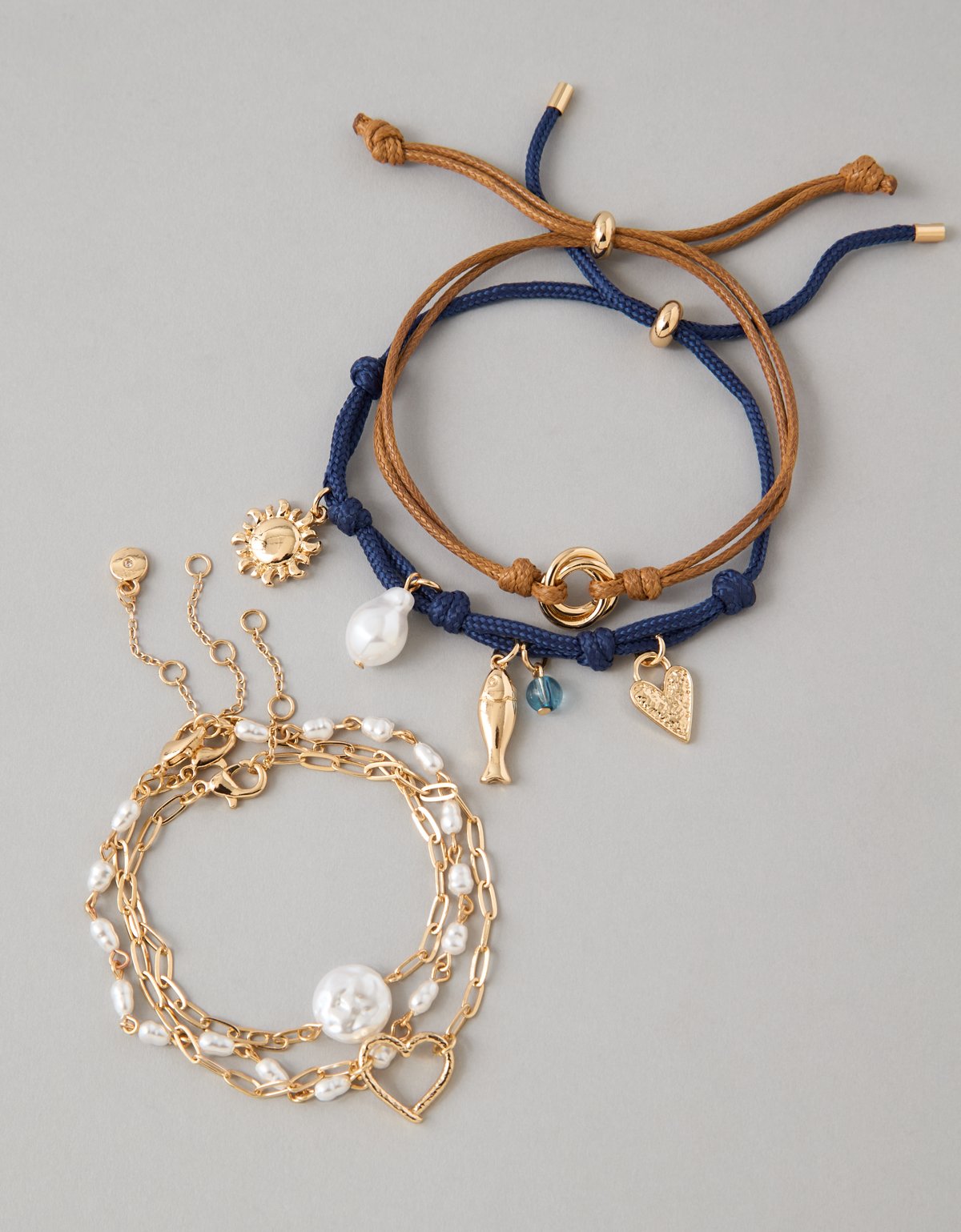 AE Brown & Blue Bracelets 5-Pack - image 2