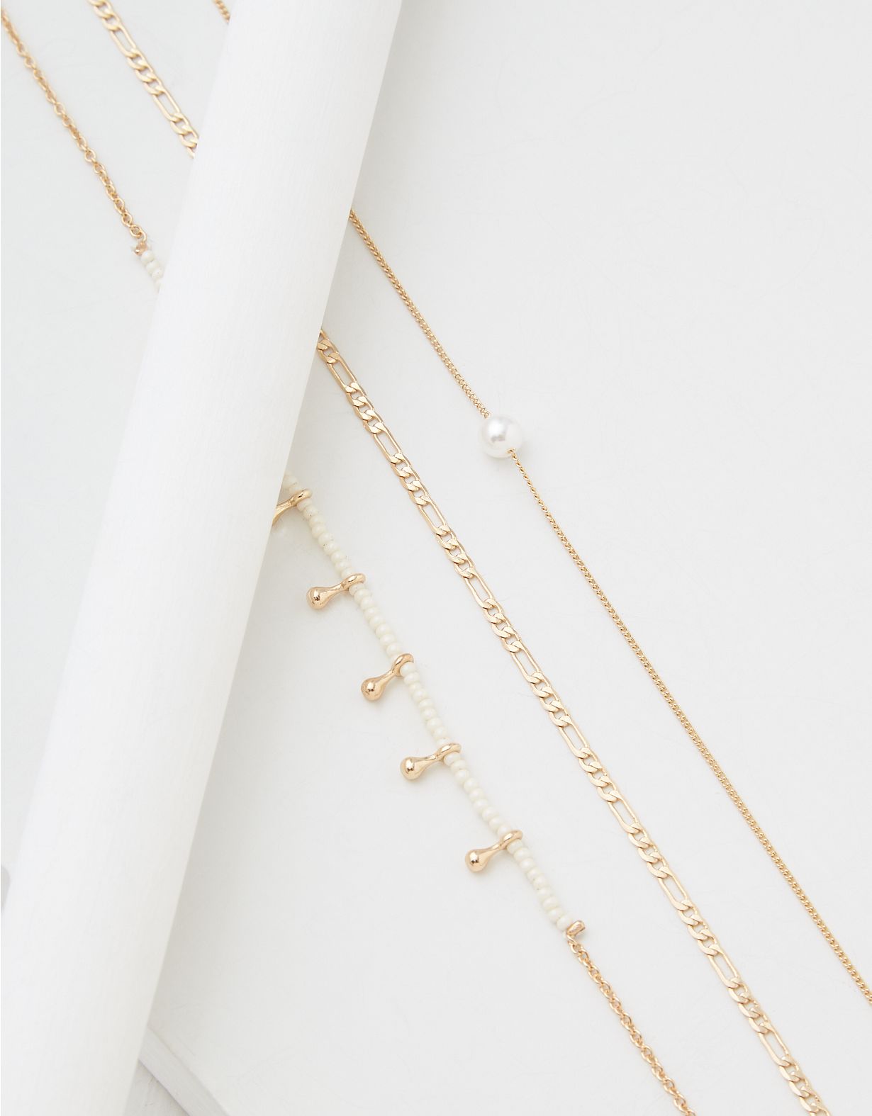 AEO Pearl Anklets 3-Pack