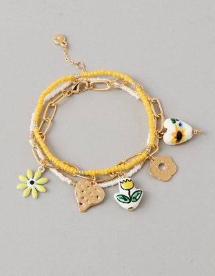 AE Yellow Tulip Bracelets 3-Pack
