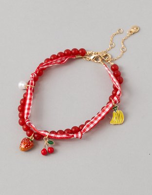 AE Fruit Charm Anklets 2-Pack
