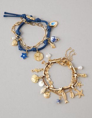 AE Sea Charm Bracelet 3-Pack