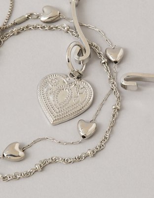 AE Heart Bangle Charm Bracelet 3-Pack