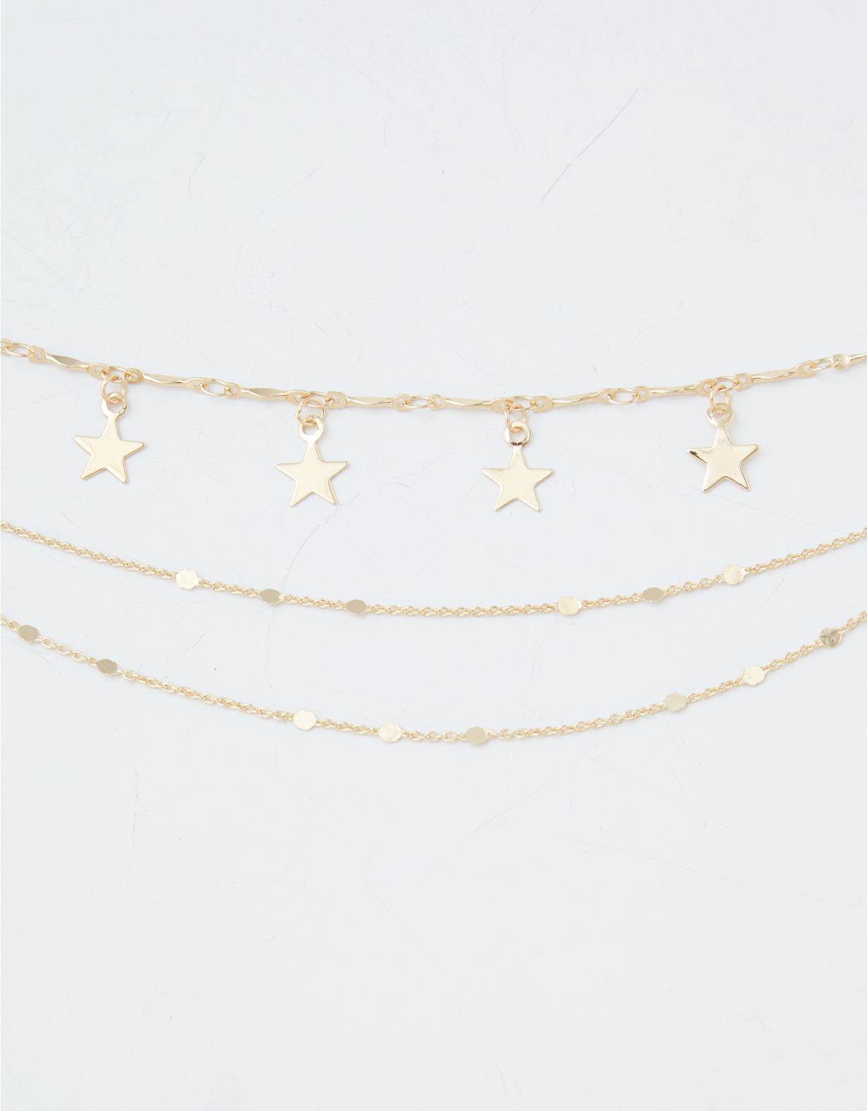 AEO Gold Star Anklets 2-Pack