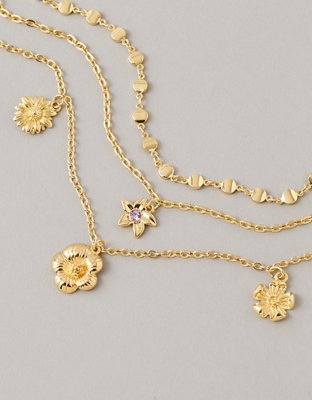 AE Floral Anklet 3-Pack