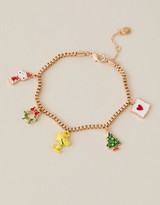 Женский браслет American Eagle AEO Snoopy Charm, цвет: Золотой — фото 1