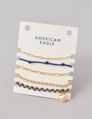 US三軒茶屋US Exclusive Chain Bracelet キヘイ AE Assorted Chain Bracelet 5-Pack | American Eagle