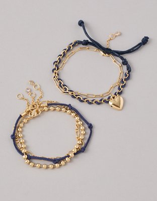 AE Assorted Chain Bracelet 5-Pack | American Eagle