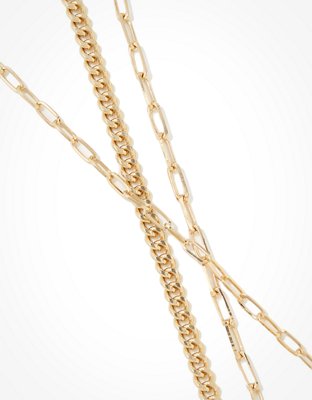 AE Gold Chain Bracelets 3-Pack