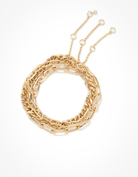 Бельё AE Gold Bracelets, 3 шт. — American Eagle