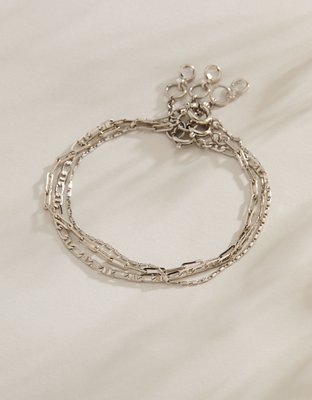 AE Keepers Collection Platinum Plated Bracelet 3-Pack