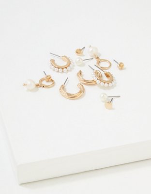 American Eagle AEO Pearl Earrings 6-Pack — фото 2