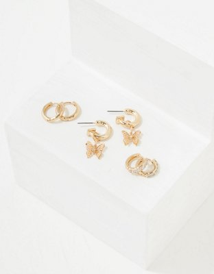 AEO Butterfly Earrings 3-Pack