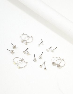 American Eagle AEO Hoop + Stud Earrings 18-Pack — фото 2