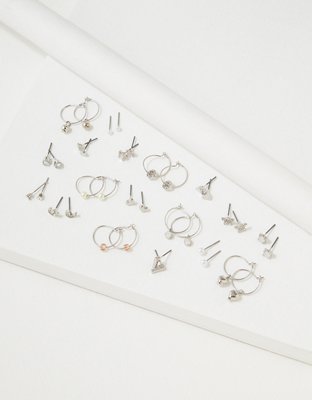 American Eagle AEO Hoop + Stud Earrings 18-Pack — фото 3