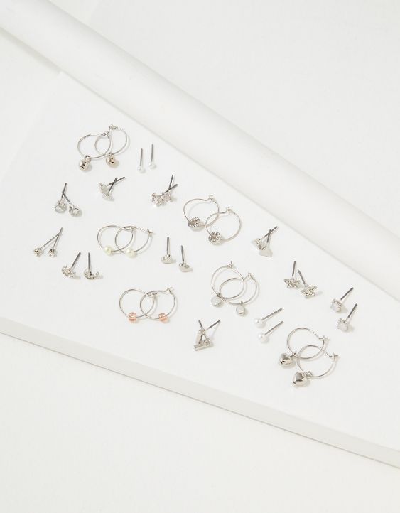 AEO Hoop + Stud Earrings 18-Pack