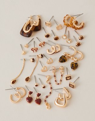 Emballage de 18 paires de boucles d'oreilles sur chaîne AEO