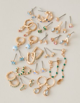 AEO Green & Blue Earring 18-Pack