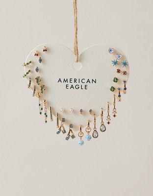 AEO Green & Blue Earring 18-Pack
