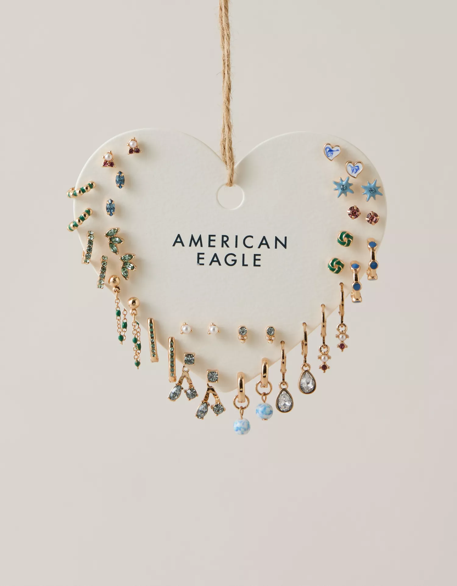 AEO Green & Blue Earring 18-Pack