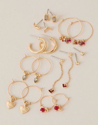 AEO Dangly Charm Earrings 9-Pack