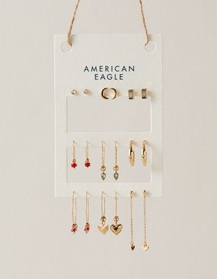 AEO Dangly Charm Earrings 9-Pack