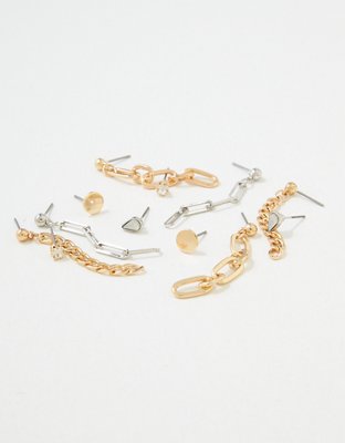 American Eagle AEO Chain Earrings 6-Pack — фото 2