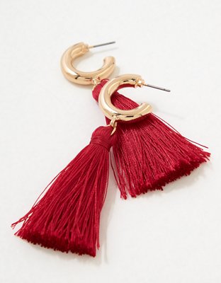 AEO Tassel Statement Earrings