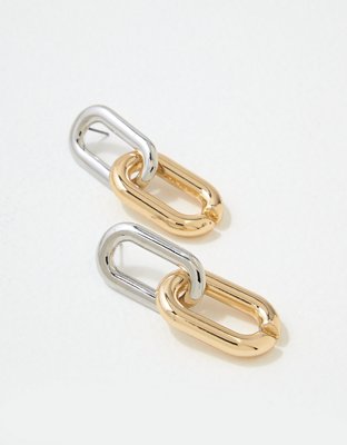American Eagle AEO Mixed Metal Statement Earrings — фото 2