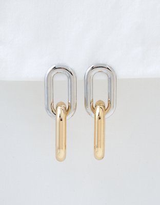 AEO Mixed Metal Statement Earrings