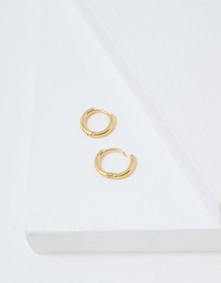 AEO Keepers Collection 14K Gold Plated Hoop Earrings