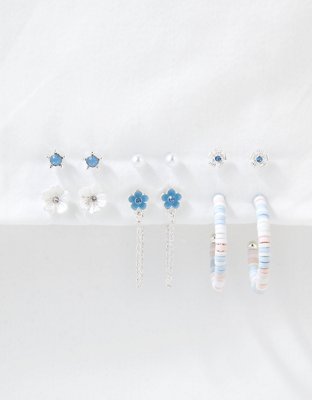 AEO Floral Puka Shell Earring 6-Pack
