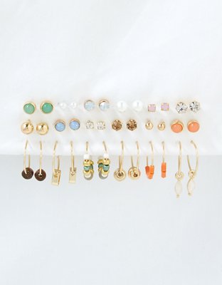 AEO Hoop and Stud Earrings 18-Pack