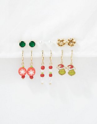 AEO Grinch Earring 6-Pack
