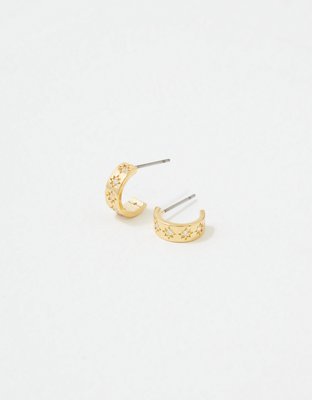 American Eagle AE Keepers Collection 14K Gold Plated Mini Hoop Earring — фото 3