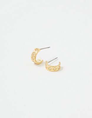 AE Keepers Collection 14K Gold Plated Mini Hoop Earring