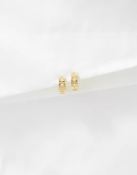 AE Keepers Collection 14K Gold Plated Mini Hoop Earring