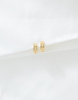 AE Keepers Collection 14K Gold Plated Mini Hoop Earring