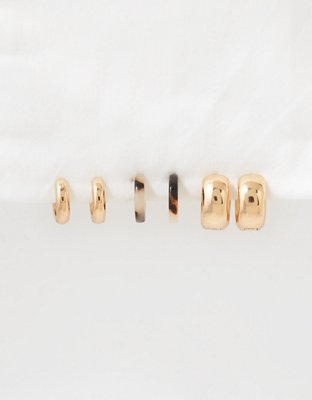 American Eagle AEO Artisanal Resin Hoop Earring 6-Pack — фото 3