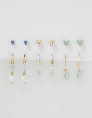 AEO Jade Butterfly Earring 6-Pack